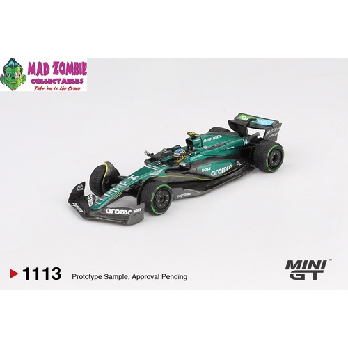 MINI GT 1/64 - Aston Martin AMR24 #14 Fernando Alonso - 2024 F1 2024 Canadian GP - PRE-ORDER