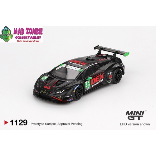 MINI GT 1/64 - Lamborghini Huracán GT3 EVO2 #45 No.45 DEX Imaging 2024 IMSA Daytona 24 Hrs - PRE-ORDER