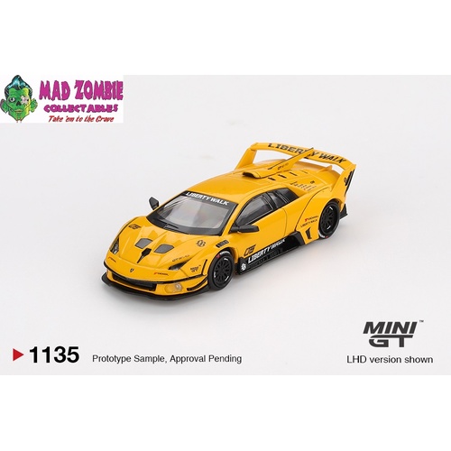 MINI GT 1/64 - LB-Silhouette WORKS MURCIELAGO GT Evo Yellow - PRE-ORDER