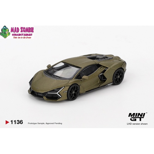 MINI GT 1/64 -  Lamborghini Revuelto Verde Gea Matte - PRE-ORDER