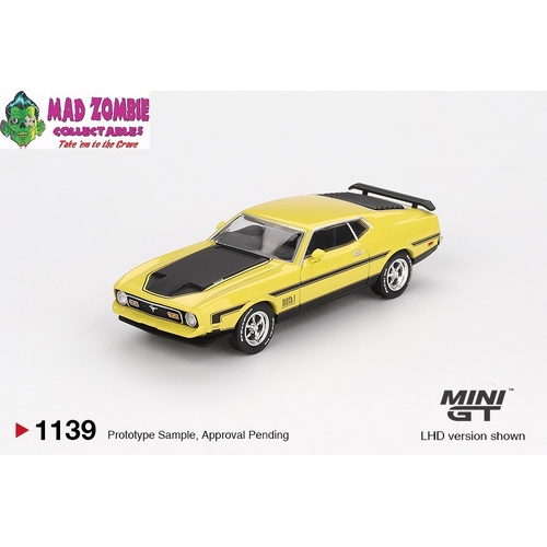 MINI GT 1/64 - Ford Mustang Mach1 Grabber Yellow - PRE-ORDER