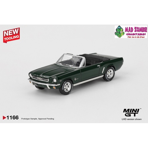 MINI GT - Ford Mustang Convertible 1964 Highland Green - PRE-ORDER