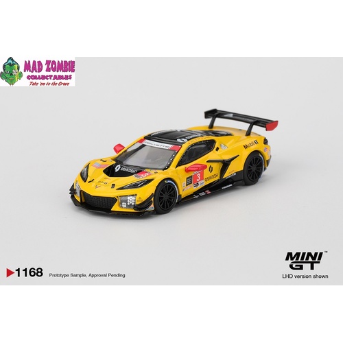 MINI GT - Chevrolet Corvette Z06 GT3.R #3 Corvette Racing by Pratt Miller Motorsports 2025 IMSA Daytona 24 Hrs - PRE-ORDER