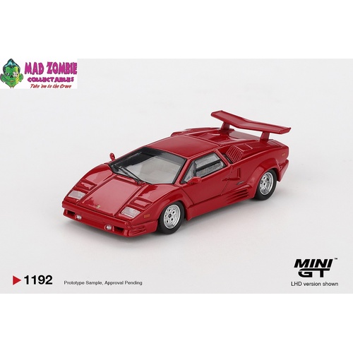 MINI GT 1/64 - Lamborghini Countach 25th Anniversary Red - PRE-ORDER