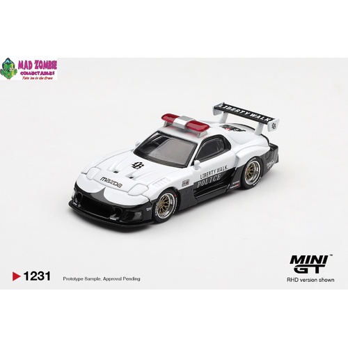 MINI GT 1/64  - MAZDA RX-7 LB-Super Silhouette Police - (PRE-ORDER)