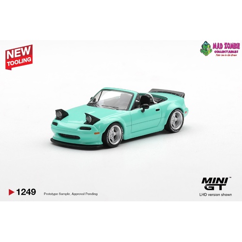 MINI GT 1/64  - Mazda MX-5 (NA) Pandem Mint Green - (PRE-ORDER)