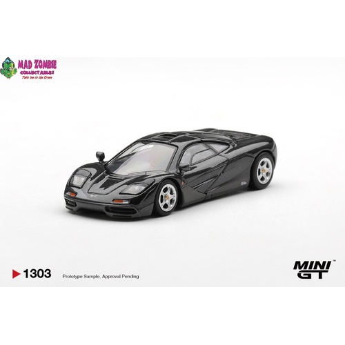 MINI GT 1/64  - McLaren F1 Black/Grey Metallic - (PRE-ORDER)