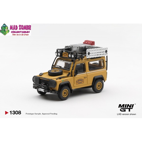 MINI GT 1/64  - Land Rover Defender 90 1985 Camel Trophy Borneo Team Brazil - (PRE-ORDER)