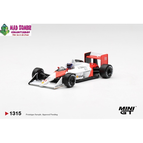 MINI GT 1/64  - McLaren MP4/4 #11 Alain Prost 1988 Canadian Grand Prix  2nd Place - (PRE-ORDER)