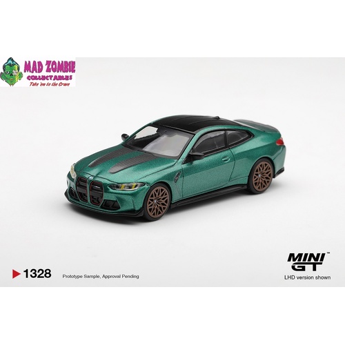 MINI GT 1/64  - BMW M4 CS Frozen Isle of Man Green Metallic - (PRE-ORDER)
