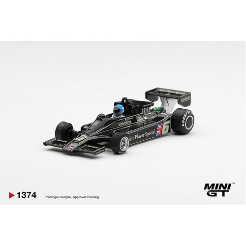 MINI GT 1/64 - Lotus 78 #6 Ronnie Peterson 1978 S. African GP Winner - PRE-ORDER
