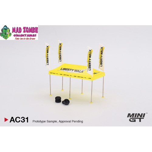Mini GT 1/64 - Paddock Service Tent Set - LB Racing