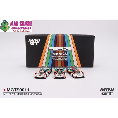 MINI GT 1/64 - Porsche 963 Porsche Penske Motorsport 2023 24 Hrs of Le Mans Limited Edition 3000 Sets - PRE-ORDER