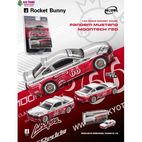 Model Model 1/64 - Pandem Mustang Moontech Red (Blister pack) - (PRE-ORDER)