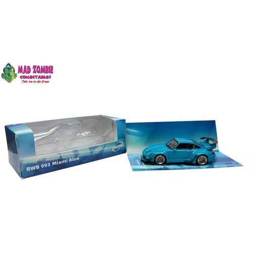 Model Model 1/64 - RWB 993 Miami Blue - (PRE-ORDER)