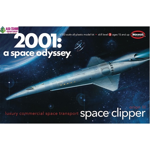 Moebius 1/350 2001: A Space Odyssey: Space Clipper Orion Plastic Model Kit 
