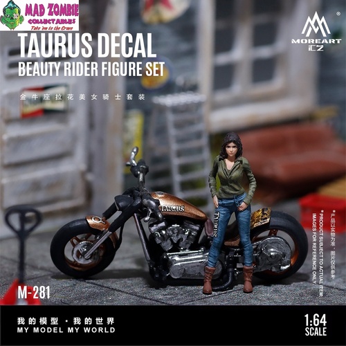 MoreArt 1/64 Scale - Taurus Decal Beauty Rider Figure Set (Resin Model) - (PRE-ORDER)