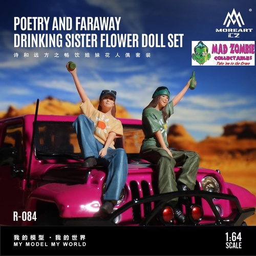 MoreArt 1/64 Scale - Poetry and Distant Places - Drinking Sisters Doll Set (Resin Model) - (PRE-ORDER)