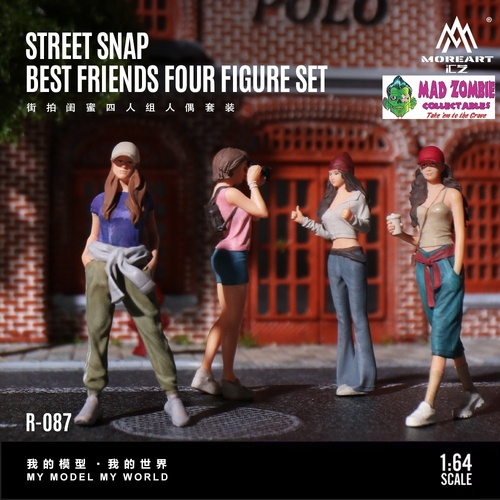 MoreArt 1/64 Scale - Street Style Best Friends Group Figurine Set (Resin Model) - (PRE-ORDER)