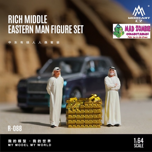 MoreArt 1/64 Scale - Middle Eastern Wealthy Man Figure Set (Resin Model) - (PRE-ORDER)