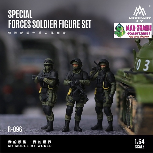 MoreArt 1/64 Scale - Special Forces Soldier Figure Set (Resin Model) - (PRE-ORDER)