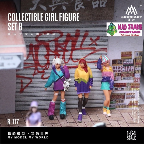 MoreArt 1/64 Scale - Three Cool Girls Figure Set (Resin Figures) - (PRE-ORDER)
