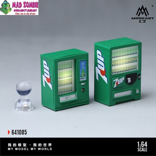 MoreArt 1/64 Scale - 7Up - Beverage Automatic Vending Machine (Set of Two Lighted) - (PRE-ORDER)