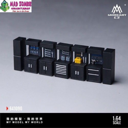 MoreArt 1/64 Scale - Black Maintenance Work Bench - (Resin Model) - (PRE-ORDER)