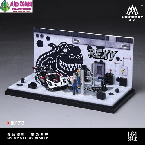 MoreArt 1/64 Scale - AO Racing Skeleton Rexy Garage - (PRE-ORDER)
