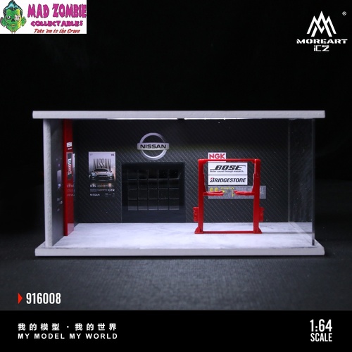 MoreArt 1/64 Scale -  Nissan Auto Repair Shop G-style - (Lighted) - (PRE-ORDER)