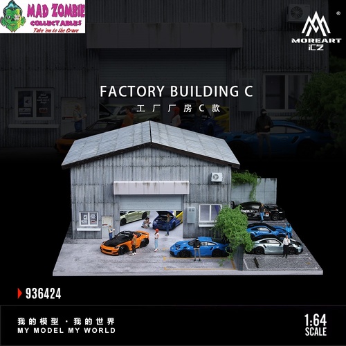 MoreArt 1/64 Scale - Factory Building - (Lighted) - (PRE-ORDER)