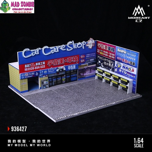 MoreArt 1/64 Scale - Yoshimoto Auto Care Store Scenario with LED Light - (PRE-ORDER)