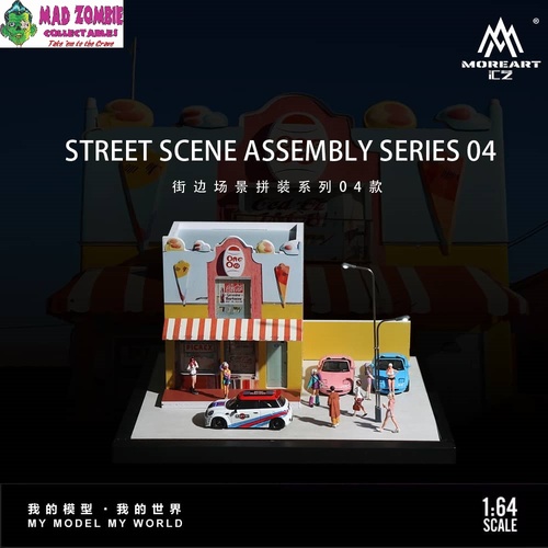 MoreArt 1/64 Scale - Street Corners Theme 04 with LED Light - (PRE-ORDER)