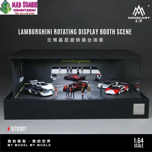 MoreArt 1/64 Scale - Lamborghini Rotating Display Stand Scene - (PRE-ORDER)