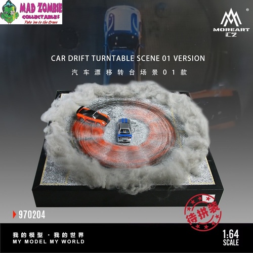MoreArt 1/64 Scale -Car Drift Turntable Scene Model 01 - (PRE-ORDER)