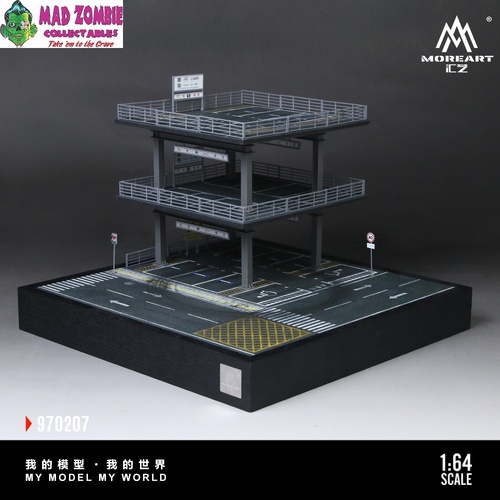 MoreArt 1/64 Scale - Parking Garage Drift Scene (with working drift) - (PRE-ORDER)