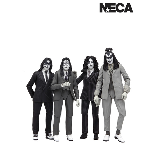 KISS 7" Action Figures - Dressed to Kill Album Cover 4 Pack