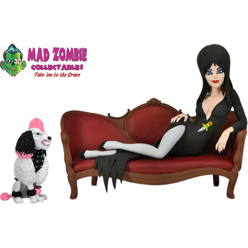 Elvira: Mistress of the Dark - Elvira on Couch 6” Scale Toony Terrors Action Figure