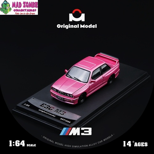 Original Model 1/64 Scale - E30 M3 Pink Pearlescent (With Opening Bonnet) (Limited to 999 Pieces World Wide) - (Pre-Order)