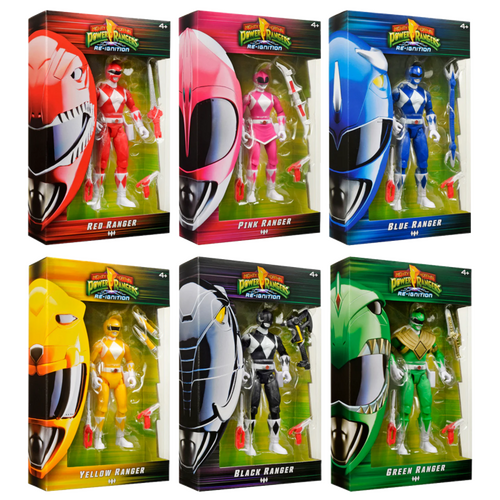 Mighty Morphin Power Rangers: Re-Ignition - Power Rangers Basic 5.25" Action Figure 6-Pack
