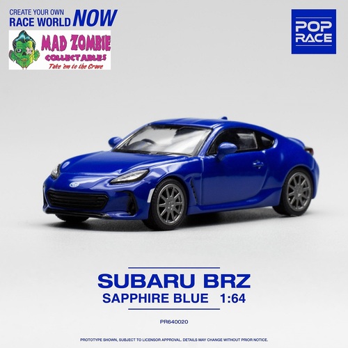 Pop Race 1/64 Scale - Subaru BRZ Sapphire Blue