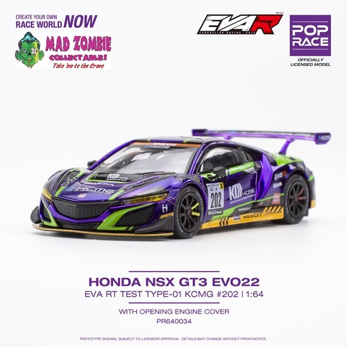Pop Race 1/64 Scale - EVA RT TEST TYPE-01 NSX GT3