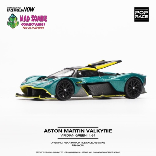 Pop Race 1/64 Scale - ASTON MARTIN VALKYRIE GREEN