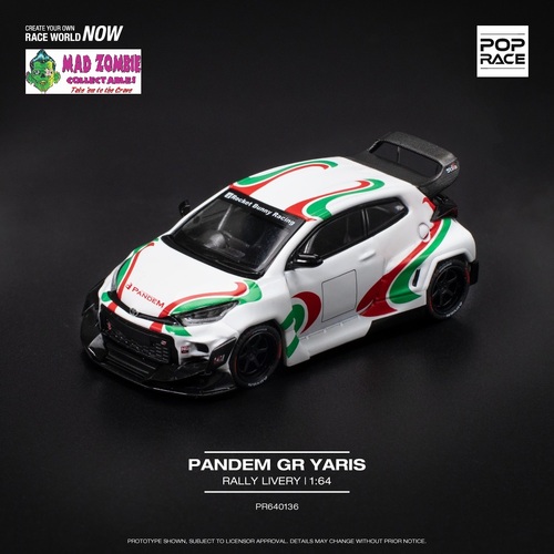 Pop Race 1/64 Scale - PANDEM GR YARIS RALLY LIVERY