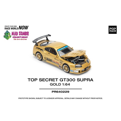 Pop Race 1/64 Scale - TOP SECRET GT300 SUPRA 