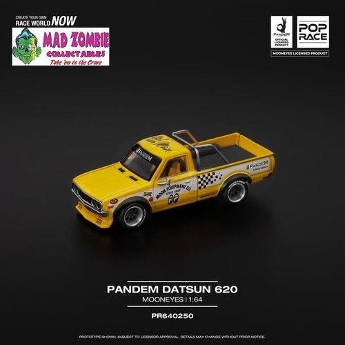Pop Race 1/64 Scale - PANDEM DATSUN 620 - MOONEYES - PRE-ORDER