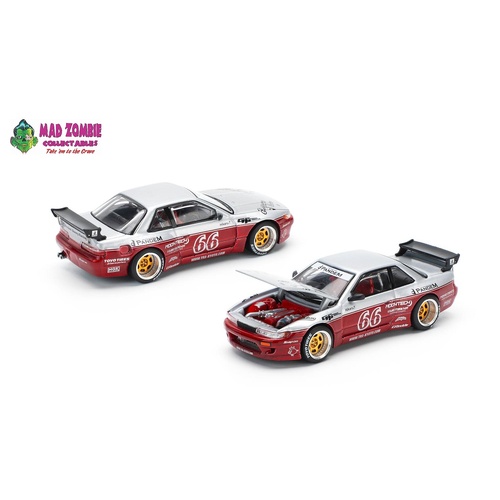 Pop Race 1/64 Scale - PANDEM SILVIA S13 - MOONTECH RED  - PRE-ORDER