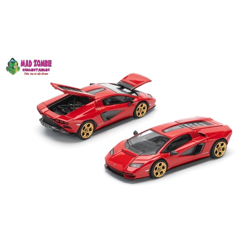 Pop Race 1/64 Scale -  LAMBORGHINI COUNTACH LPI-800 - ROSSO  - PRE-ORDER