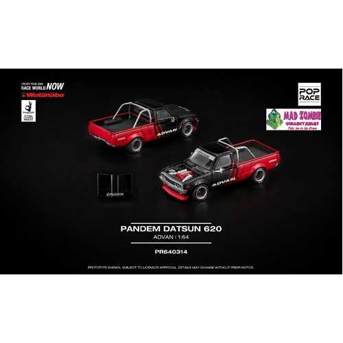 Pop Race 1/64 - PANDEM DATSUN 620 ADVAN - PRE-ORDER