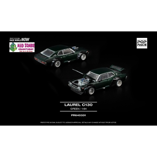 Pop Race 1/64 -  LAUREL C130 GREEN - PRE-ORDER